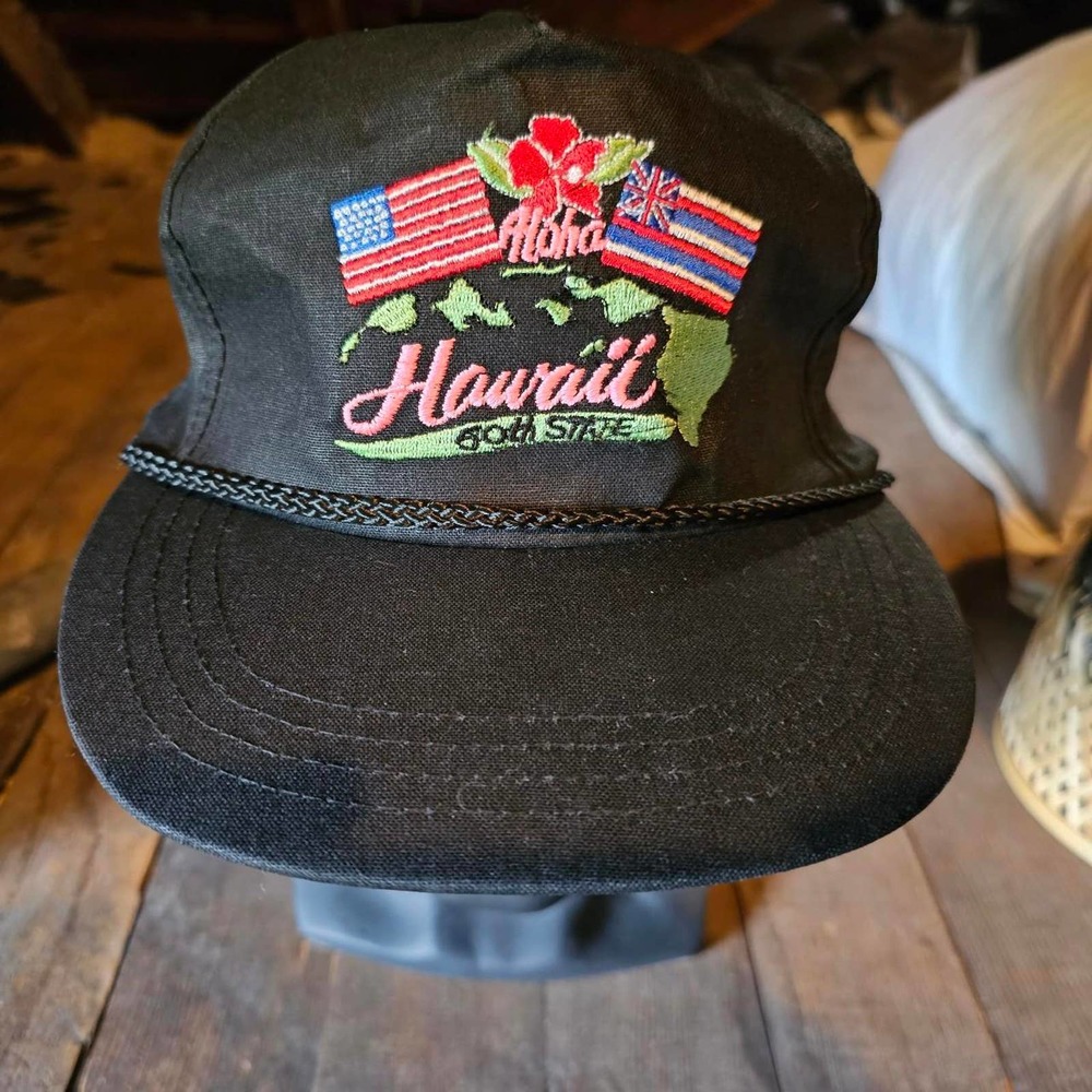 Aloha Hawaii 50th State Beach Maui Retro Vintage Trucker Island Hat